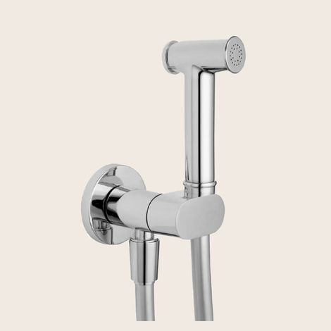 Exagonshop Neptune idroscopino wc con flessibile silver cromo