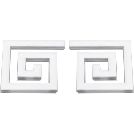 Lot de 10 stickers muraux miroir effet taille (5 x 5 cm) en acrylique moderne, argentés, à faire soi-même pour le salon. (1/5)