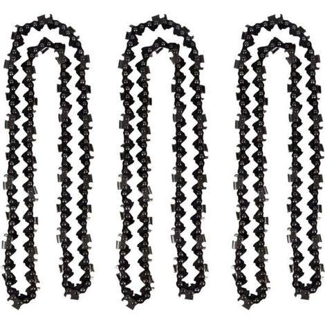 Chaîne de tronçonneuse 50 cm – 3 pièces, pas 0.325", 1,5 mm, 76 maillons (1/4)