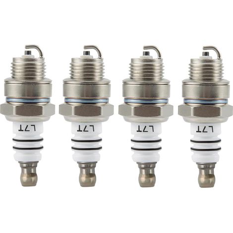 [NEUWERTIG]  4-teiliges Set Zündkerzen L7T Ersatz für 2-Takt-Motor 33cc 43cc 47cc 49cc ATV Moped Scooter Super Pocket Motor Pocket Bike-INHHUB