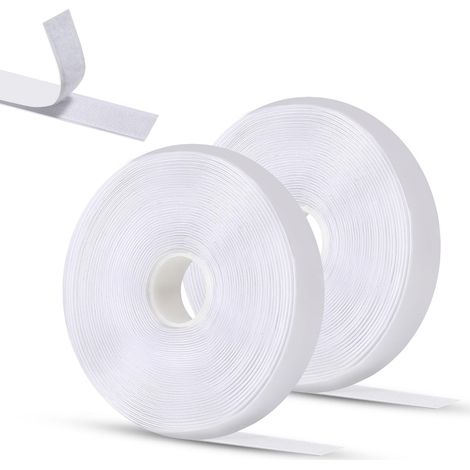 Bande Adhésive Double Face 8mx2cm Blanche 2 Rouleaux (1/5)