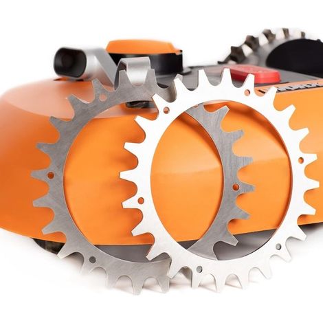 Crampons en acier inoxydable pour tondeuse robot Worx Landroid, 225 mm - Accessoire pour tondeuse RW (1/4)