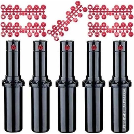 Lot de 5 Arroseur turbine Hunter PGP ADJ 3/4'', portée 6,4-15,8 m, angle réglable