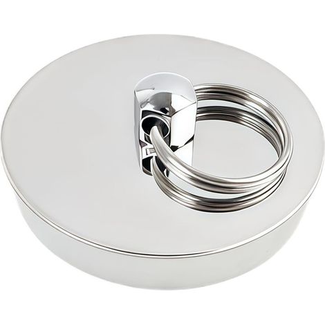 Universeller Badewannenstöpsel aus Edelstahl und Silikon, wasserdicht, für Abflusslöcher von 42–46 mm, für Waschbecken und Badewannen, langlebig und benutzerfreundlich (1/5)