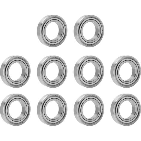 Lot de 10 mini-roulements à double blindage pour machines, pièces de rechange S6008ZZ 68x40x15 mm (1/5)