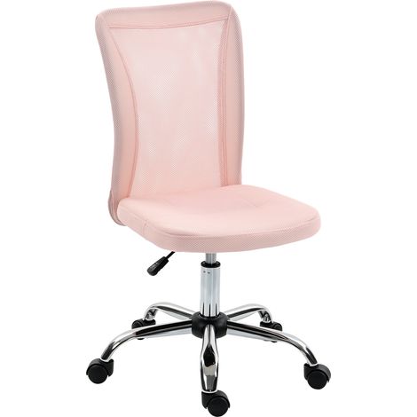 Chaise de bureau Vinsetto ergonomique hauteur réglable piètement chromé pivotant 360° revêtement maille