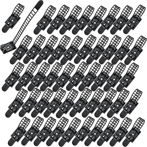 Attache Cables Adhesif Noir Colson Noir Serre Autocollant Support Cable Mural Gestion de Cables Fixation Cable Electrique Accroche Bureau Maison Clip Cable Adhesif (1/3)