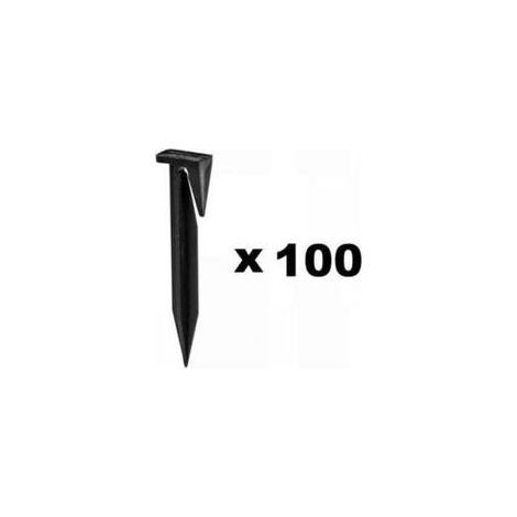 Lot de 100 piquets de fixation pour câbles périphériques de tondeuses robotisées - Crezuo (1/3)