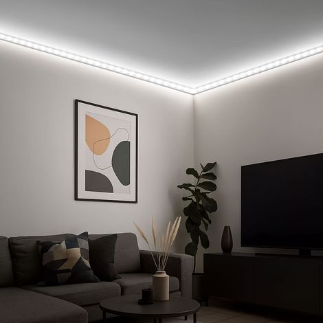 Striscia LED retroilluminata dimmerabile Striscia LED autoadesiva a luce ambiente, 33W 3180 lm bianco neutro, L 300 cm