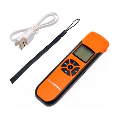 Mini photomètre de puissance à fibre optique -70+10dBm Compteur de lumière à fibre pour tester 7 longueurs d'onde calibrées Compteur de puissance optique portable Haute précision rechargeable (1/5)