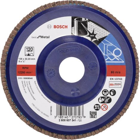 Bosch PRO X571  disco abrasivo  lamellare 125  mm G120  - 2608607341 (1/5)