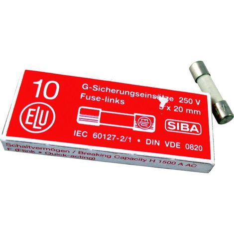 Wolf Fusibile fine 4A Flink 250V 5x20mm per CGB-2, 274570099