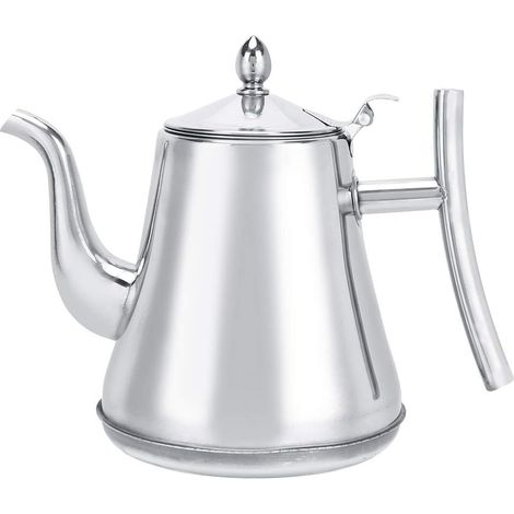 Bouilloire,Théière avec Filtre Infuseur Amovible, Tea Pot,Theière inox avec infuseur Café Thé Récipient D'eau Idéal pour la Maison et la Cuisine (1/5)