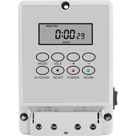 Digital School Bell Timer Switch, ZTY-08 Smart Microcomputer Automatic Bell Controller, 220V, 80 Programmable Time Groups (1/4)