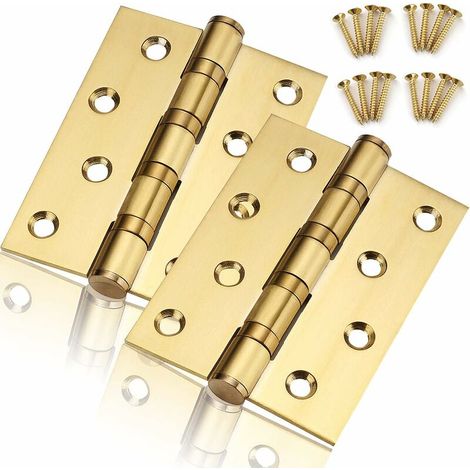 royaluxe- 2Pcs Charniere Porte Lourde, Exterieur Charnière Inox,Paumelles Charniere Porte Bois Charnières Acier Inoxydable Connecteurs Maison Pour Maison Meubles Matériel Armoire Garde Porte Tiroir， (1/5)