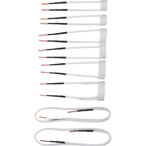 Kit 8 pièces Bobine de Chauffage Induction 2,5mm Noyau Laiton 4 Types pour Dévissage Boulons Écrous (1/5)