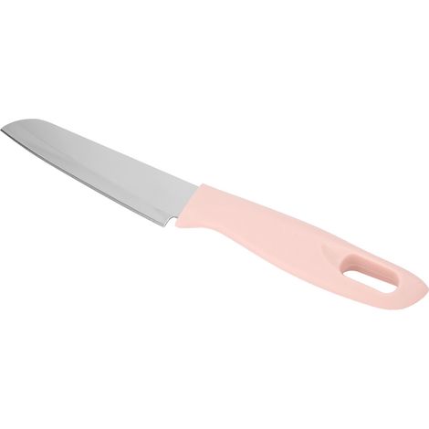 Couteau de Cuisine Portable en Acier Inoxydable pour Fruits et Melon avec Étui Rose