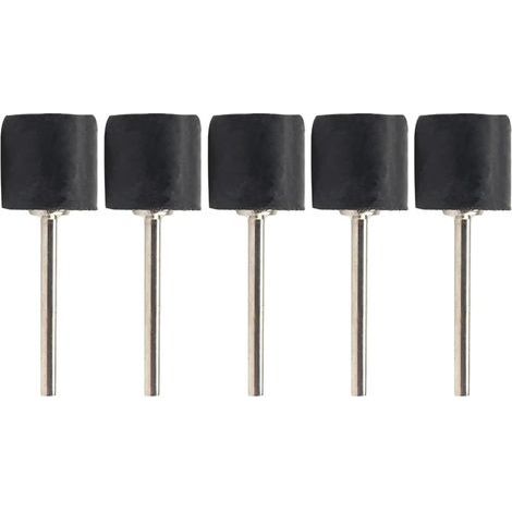 Mandrin Schleifen aus Gummi, 5 Stück, 12.7/6.35/9.5mm, Tambour Broyeur, Set Cercles Papier Glas für – neu (1/5)
