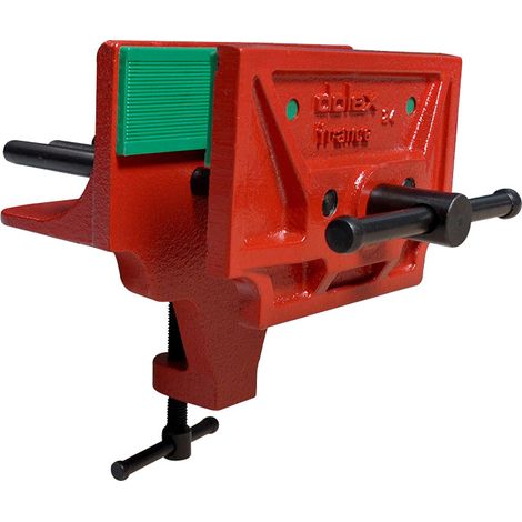 Dolex – Etau presse agrafe 150mm – Ouverture max 150mm – Surface de serrage 150x40mm – Mordaches plastiques pour protection (1/2)