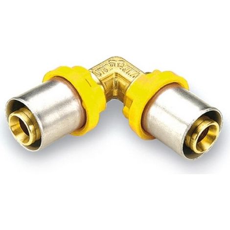 RACCORDO PER GAS CURVO DOPPIO Diam. 16