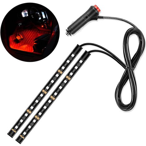 Bandes lumineuses LED pour voitures avec port USB, éclairage d'ambiance décoratif au sol, pièce détachée pour voiture (1/5)