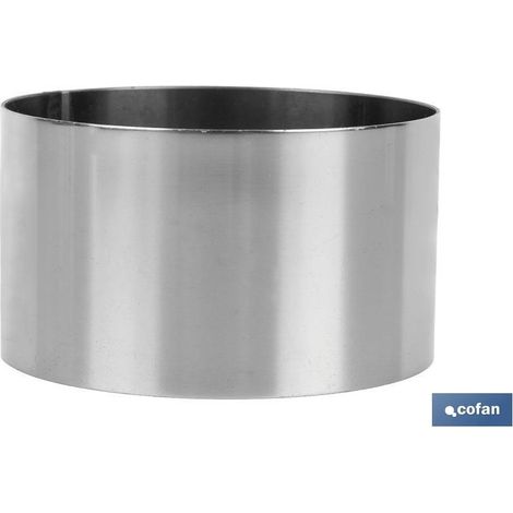 Moule rond en acier inoxydable 8 x 4,5 cm