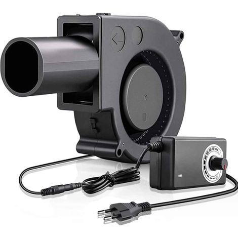 Ventilateur radial réglable 240 V pour climatisation, ventilateur radial avec régulateur de vitesse, ventilateur turbine de 97 mm pour poêles de chauffage, barbecues et pique-niques. (1/4)