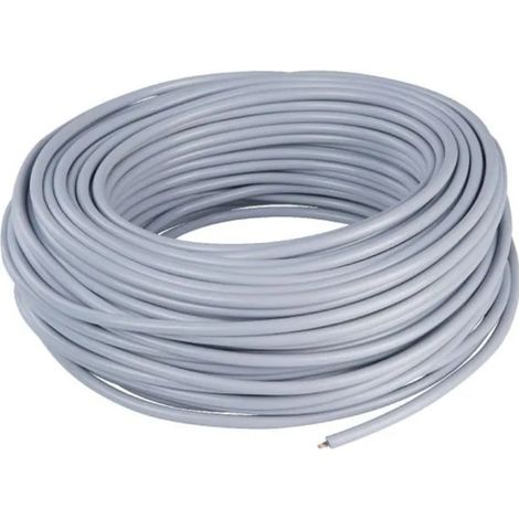 Cyclingcolors – Fil électrique souple 0,75mm² – Rouleau de 5 mètres – Cuivre gris – Pour installations électriques en intérieur