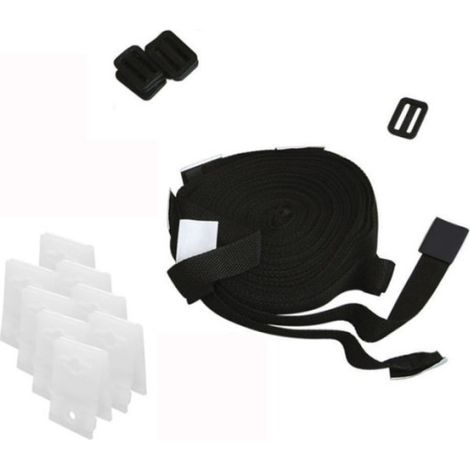 Ensemble de sangles + attaches x8 pour enrouleur piscine - kokido (1/3)
