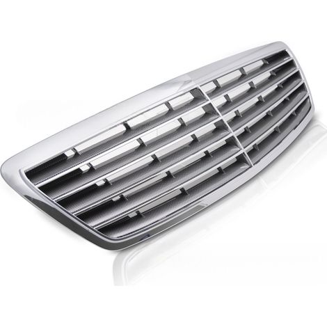 Grille calandre Mercedes classe S W220 de 2002 a 2005 chrome Carbon-41427725 (1/5)