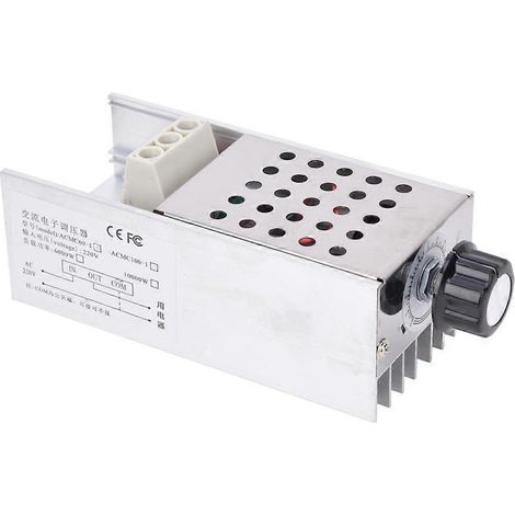 10000W 220V SCR Wechselstrom-Elektronik-Spannungsregler mit Dimm- und Drehzahlregelung sowie Thermostat und Gehäuse