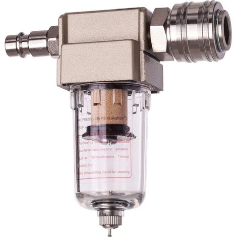 Filtro aria compressa, separatore acqua, separatore olio, raccordo a innesto rapido inclusi. (1/4)