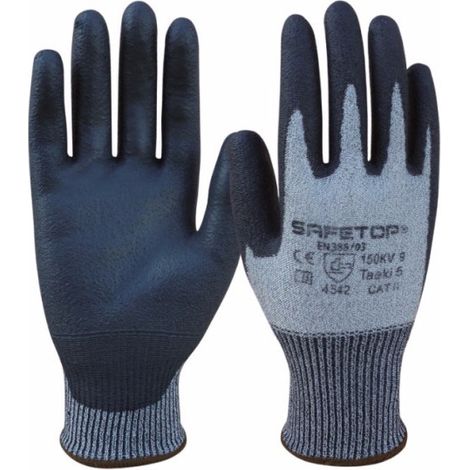 Guantes anticorte C SAFETOP de poliuretano granulado Task-5 7