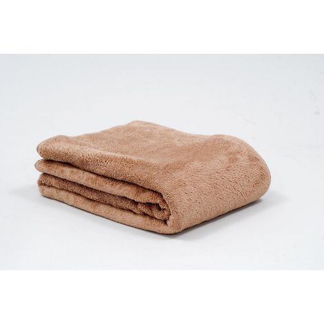Kuscheldecke 150 x 200 cm Farbe Sand, Mi crofaser mit hohem Kuschelfaktor SonnenP