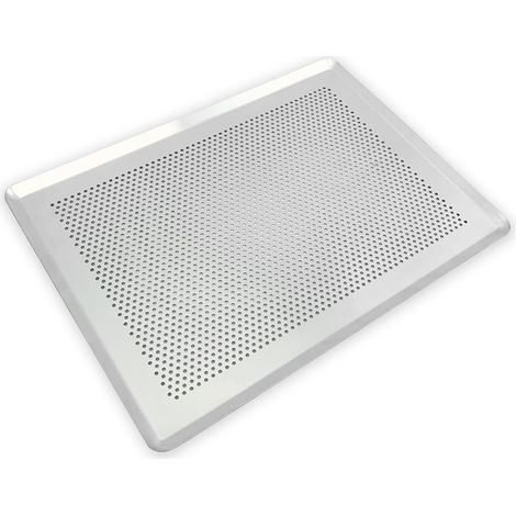 Plaque de cuisson perforée en aluminium 40x30 cm2pcs antiadhésive pour four (1/5)