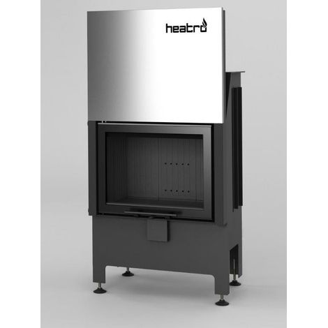 Estufa de leña Heatro 55H negro- 66cm