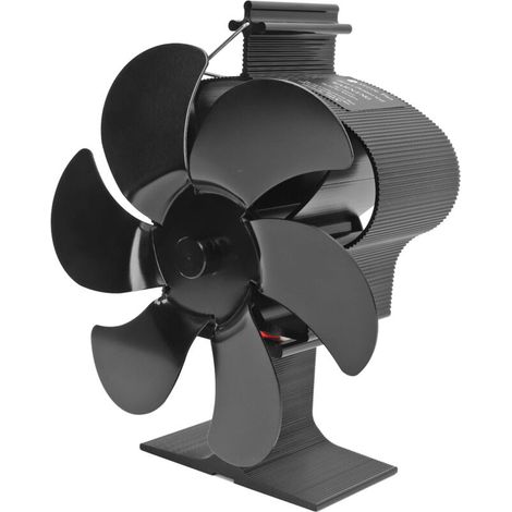 6-blade chimney fan, eco-friendly wood stove with automatic start, black LT380, 152mm diameter (1/5)