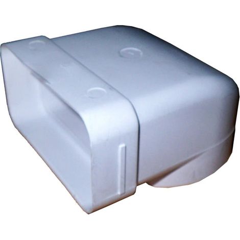 Codo mixto de PVC blanco a 90° para salida de gases 100 - 110107 REF 0525
