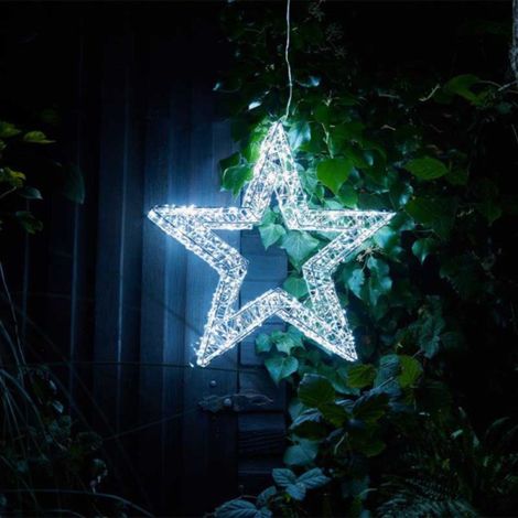 38cm Light up Christmas Galaxy Star with 960 Cool White LEDs & Timer Function (1/2)