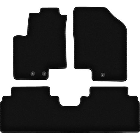 Tappetini BASIC in velluto nero per: Hyundai ix20 minivan (2010-2018) (1/5)