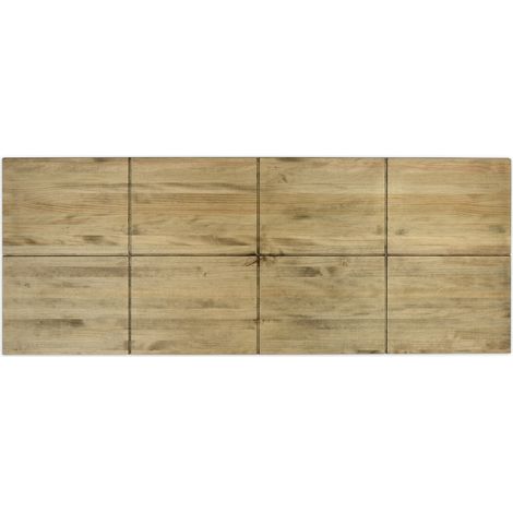 Cabecero 150x60cm Cuadrados en madera maciza de pino acabado vintage estilo industrial Box Furniture (1/5)
