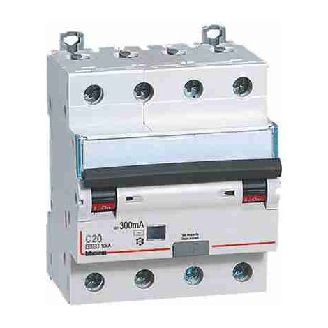 BTIGN8844AC20 Interruttore magnetotermico differenziale BTDIN60 4P tipo AC - In= 20A - Idn= 0.3A