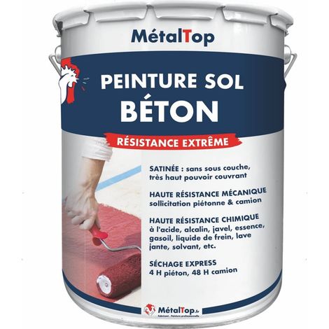 Peinture Sol Beton - Vert blanc - RAL 6019 - 5 L - Métaltop