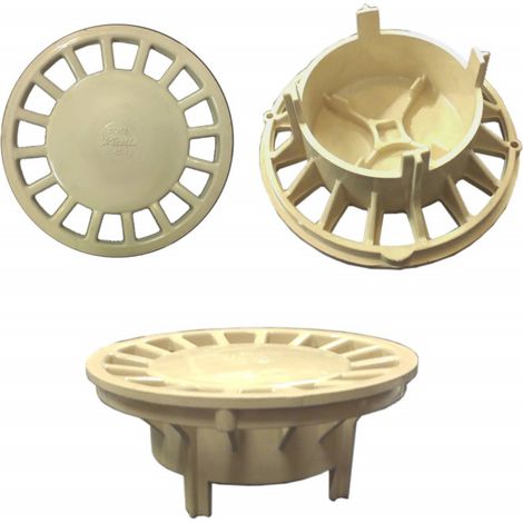 Nicoll – Grille pour siphon de cours 150x150 – Sable – Pour siphon de sol – Résistante aux chocs – Idéale pour espaces extérieurs