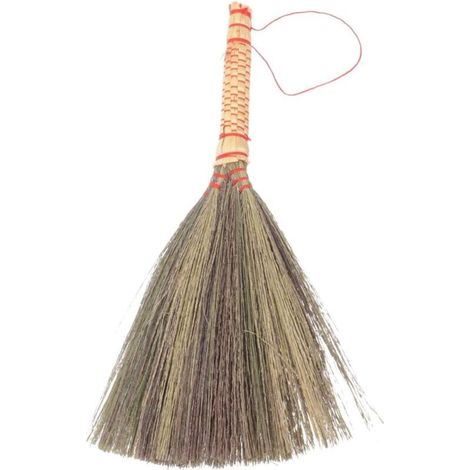 Balai à Main Paille Tressée Courte Pour Nettoyage Intérieur Balayette (1/5)