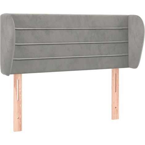 Maison Exclusive - Cabecero de terciopelo gris claro 83x23x78/88 (1/5)