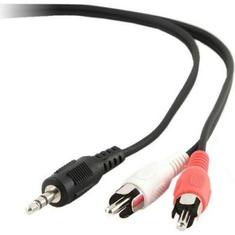 5m, 3.5mm/2xRCA, M/M cable de audio 3,5mm Negro, Rojo, Blanco (1/3)