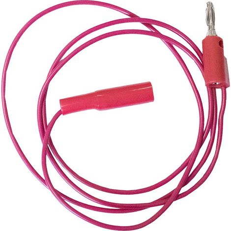 Mueller Electric  BU-2031-A-24-2 Cavo di misura [Spina a banana 4 mm - Mini-Krokodilklemme] 0.6 m Rosso 1 pz.