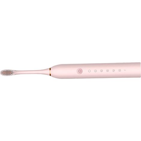 Brosse à dents électrique enfants adultes universelle automatique ultrasonique poils souples hygiène bucco-dentaire rose (1/5)