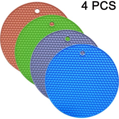 Tappetino isolante termico antiscivolo in silicone, tappetino isolante termico per utensili da cucina, tovaglietta flessibile e resistente, adatta all'uso quotidiano. 17,50,8 cm